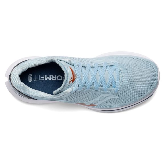 SAUCONY WOMEN'S KINVARA 12, SKY/STORM, 8 MEDIUM - Picture 4 of 6